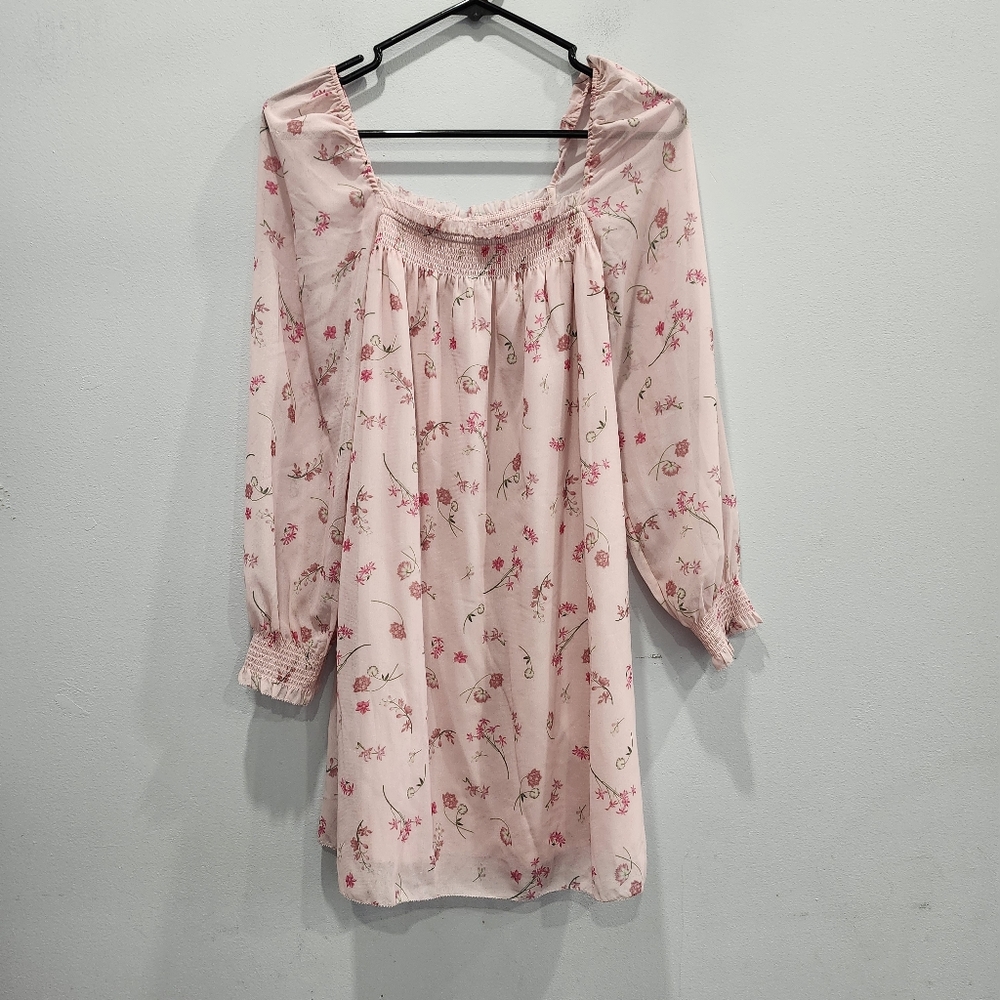 Aritzia Wilfred Alana Dress Spring Medley Pink Floral